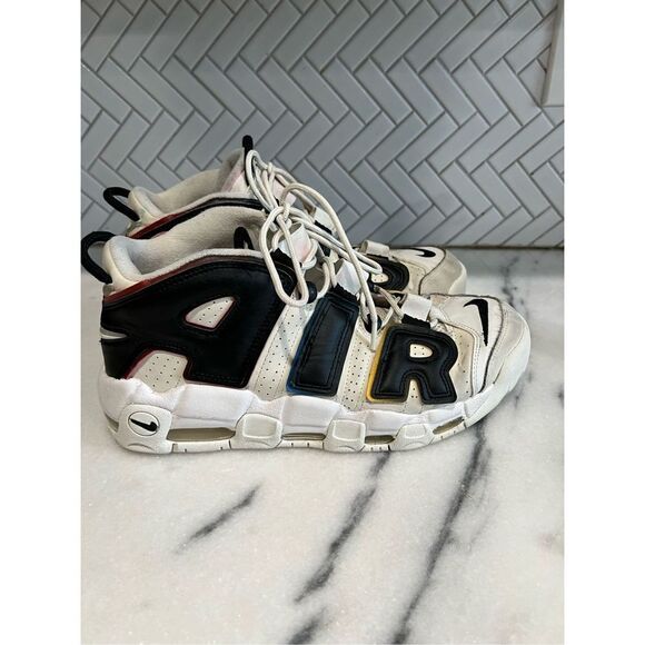 Nike Air More Uptempo '96 Primary Colors Sail Black Multicolor DM1297-100 SZ10.5